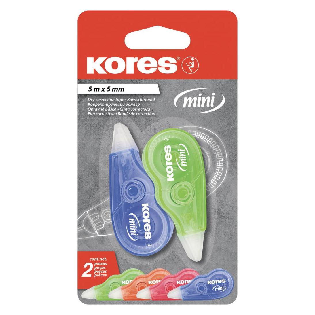 Kores Einweg-Korrekturroller "MINI", 5 mm x 5 m, Blister (KR84121)