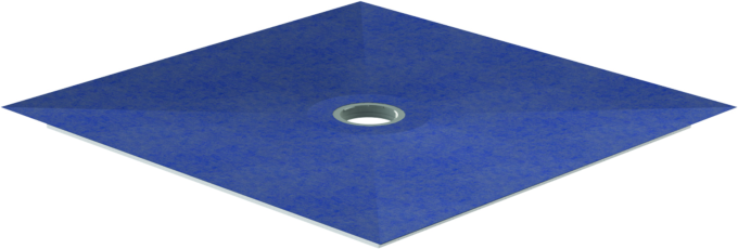 Schedel Multistar plan Duschelement SKR32012 90 x 90 x 4 cm, quadratisch, Ablauf mittig