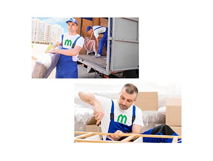 MEBLINI Zusatzleistung - Option 2: Lieferung in die Wohnung + Montage (nur Boxspringbett, Ecksofa, Sofa)