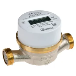 Warmwasserzähler, digitale Anzeigen, AG 3/4`, 110mm