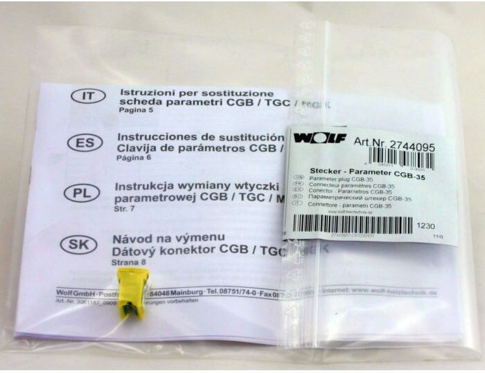 Wolf Parameterstecker 274409599 für CGB-35