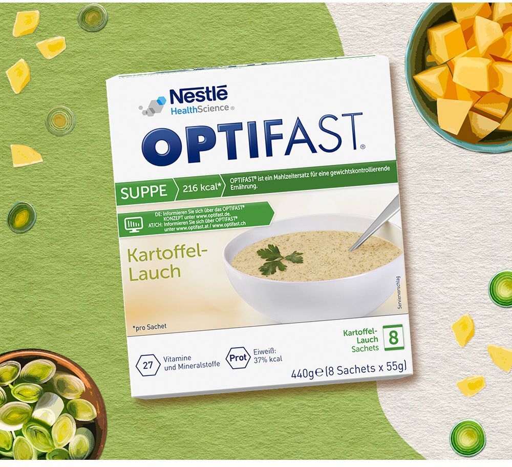 Optifast Suppe Kartoffel-Lauch Pulver 8x55 g