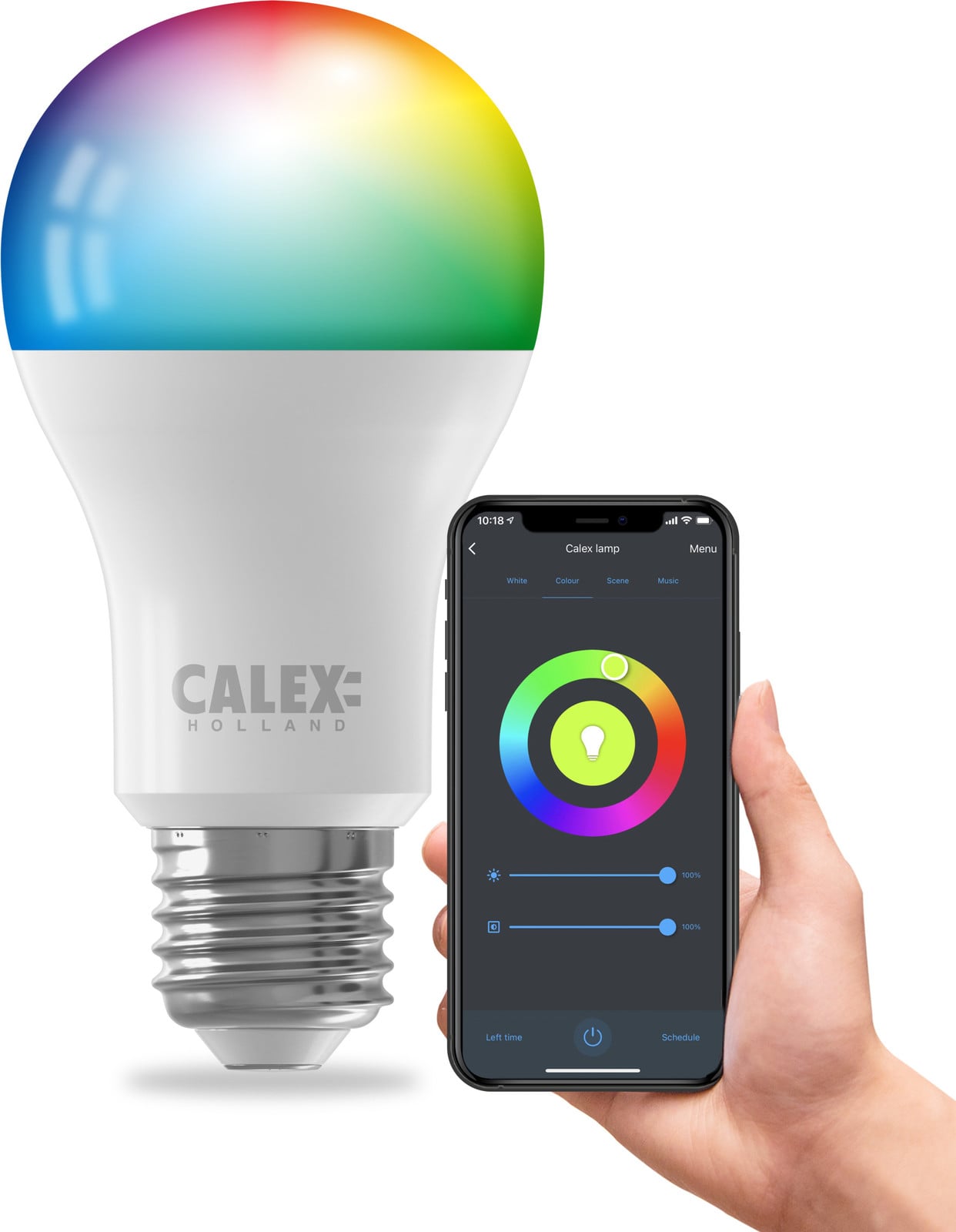 Calex Smart LED-buitenlamp RGB Bluetooth Mesh E27 dimbaar
