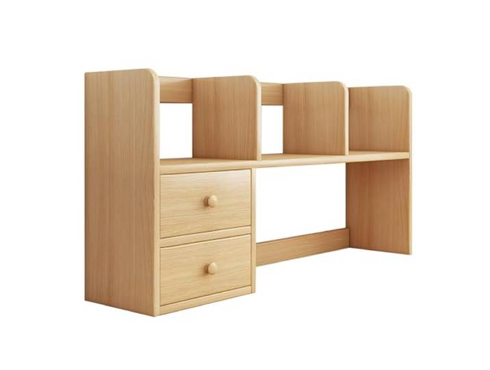 WLH Alexanders Aufbewahrungsschrank, Holz-Desktop-Regal-Organizer Ein offenes Fach und eine Schublade bieten vertikalen Stauraum for Bücherutensilien