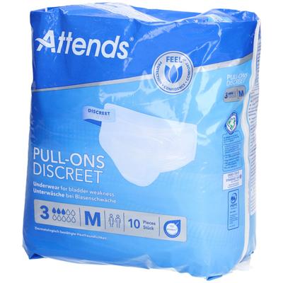 Attends Pull-Ons Discreet Underwear 3 M 10 St Beutel