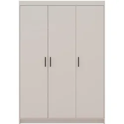 DREHTÜRENSCHRANK Elena mit 3 Türen, ohne Spiegel, Sandbeige