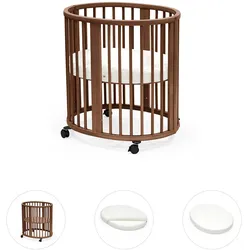 Stokke® Sleepi™ Bundle Sleepi Mini inkl. Matratze und Spannbetttuch, braun