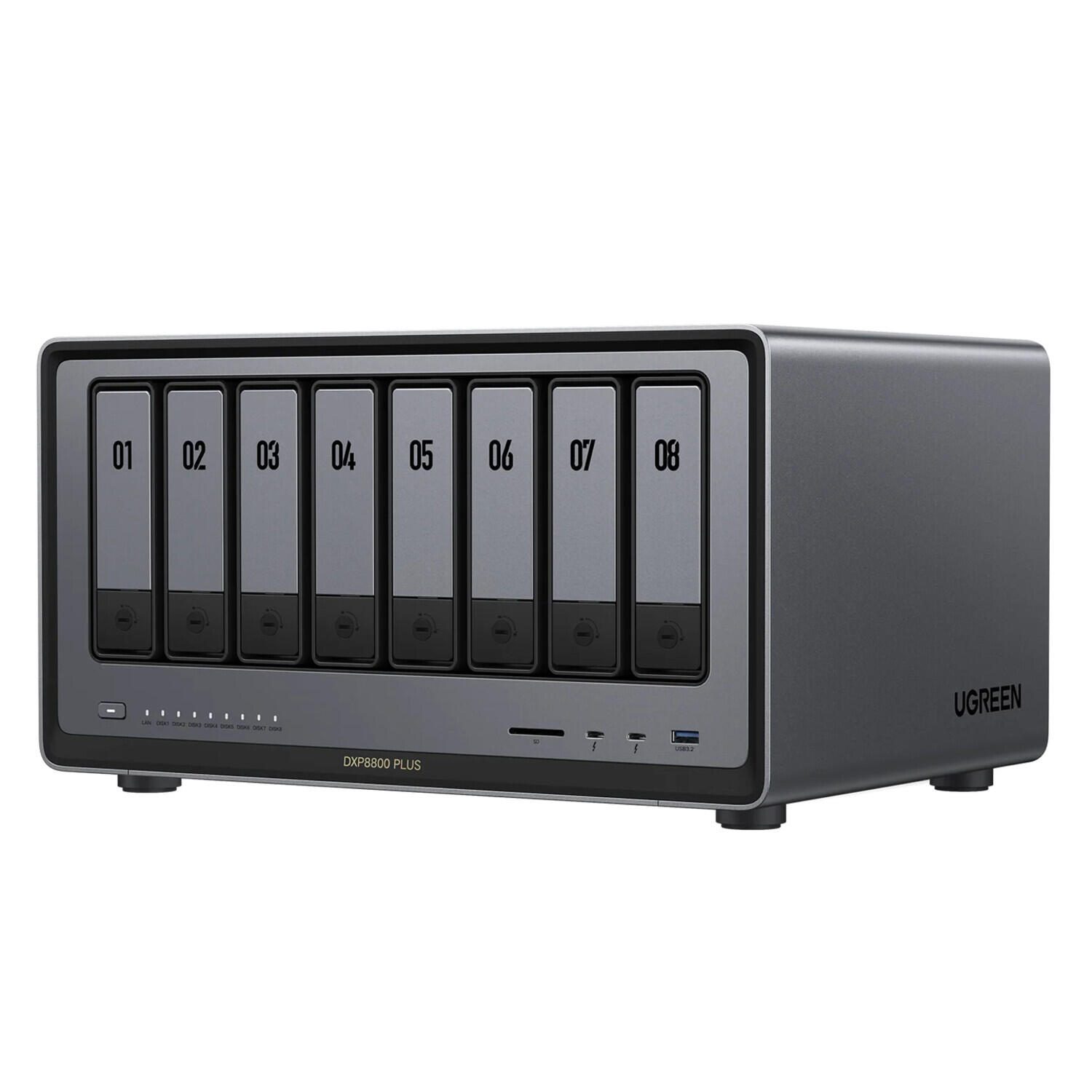 Ugreen NASync DXP8800 Plus NAS Desktop Intel® Core™ i5 1235U 8 GB DDR5 (35127B)