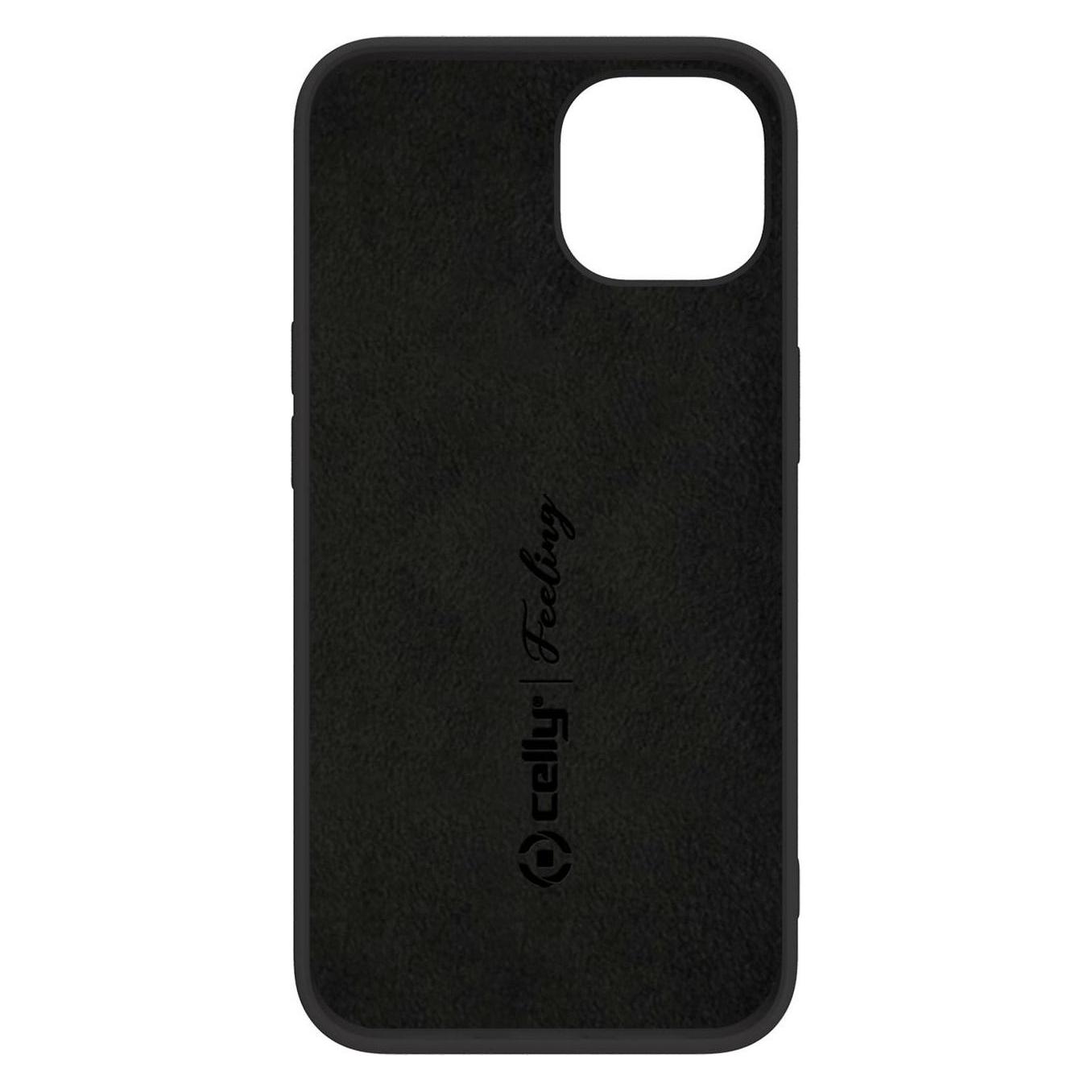 Celly Feeling Handytasche 15,5 cm (6,1') Hülle Schwarz (Apple iPhone 14) (FEELING1024BK)