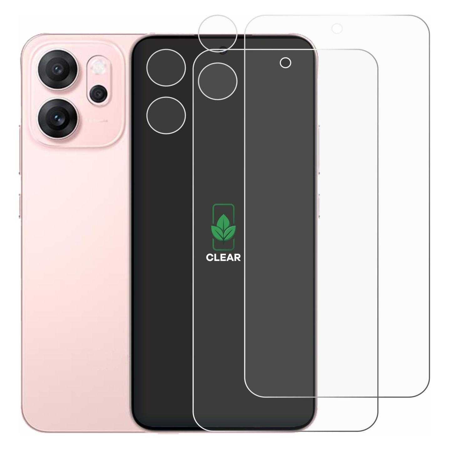 ScreenLeaf Schutzfolie für Oppo Reno 14 F (Display+Kamera) Displayschutz Display Schutz Folie Klar Transparent (2 Stk., Oppo Reno14 F) (6159688)