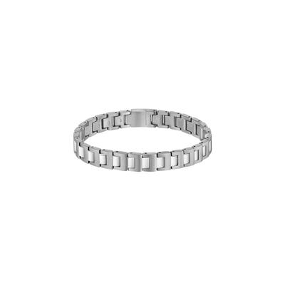 Gliederarmband BOSS "CANDOR JEWELRY", silber (edelstahlfarben), Armbänder, Damen, 19cm, Edelstahl, Gliederarmband