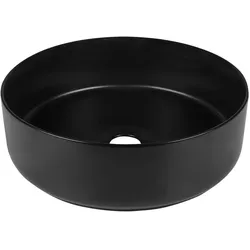 Differnz, Waschbecken, Waskom Mira 36x12 cm Zwart (360 mm, 360 mm)