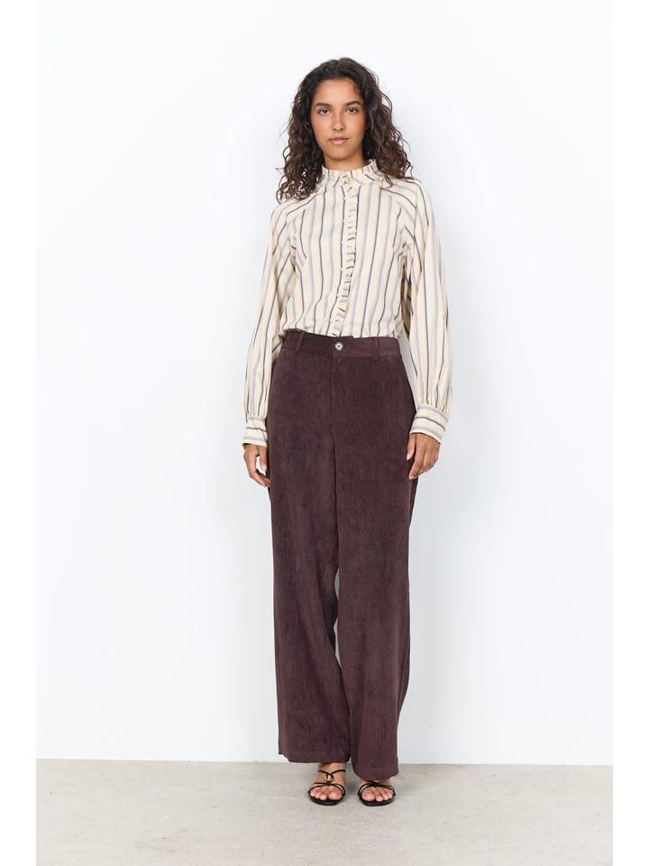 soyaconcept Cordhose "Bindi" in Dunkelbraun - 40