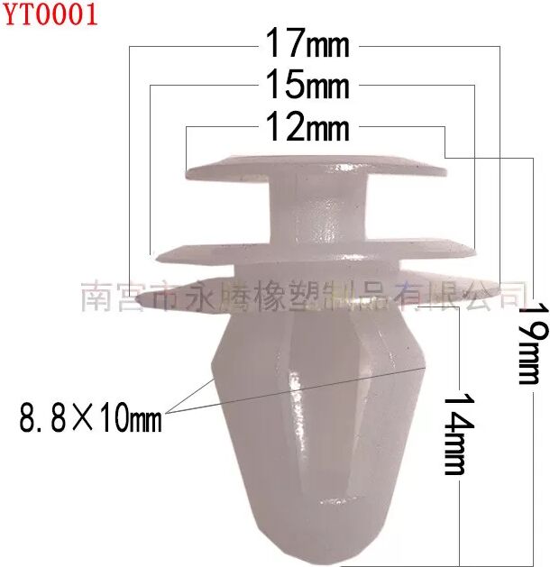 INF 100 Stück Universal-Autotürverkleidungsclips, Autobefestigungen, Druckknopf-Clips