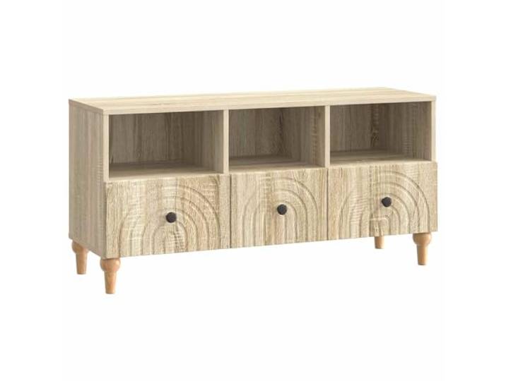 Makastle TV-Schrank Sonoma-Eiche 102x34,5x50 cm Holzwerkstoff