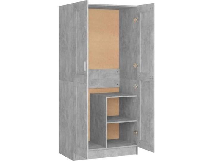 Armoire à vêtements - VIDAXL - Gris béton - 2 portes - Contemporain - Design