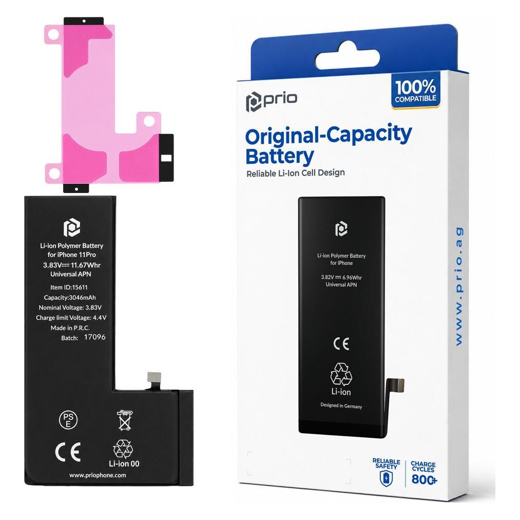 prio Akku für Apple iPhone 11 Pro (Universal APN) (Akku, Apple iPhone 11 Pro) (PBA-1116)