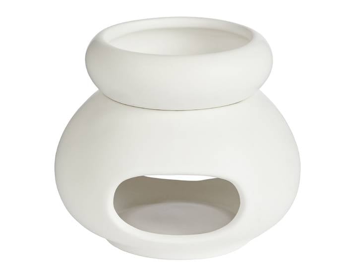 Lampe aromatique AMBIANCE Blanc/Blanc Porcelaine 12 x 11 x 12cm
