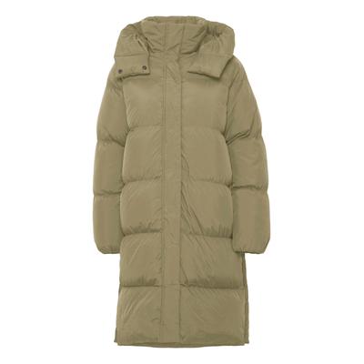 Schneejacke OXMO "Steppmantel OXElice", Damen, Gr. 42, beige (covert grün), Obermaterial: 100% Nylon NY., Mäntel Schneejacke