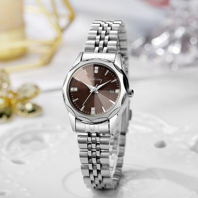 Fusion Finds Elegant Women's Luxury Watch With Stainless Steel Band Quartz Ladies Wristwatch b