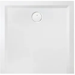 Hoesch Muna Mineralguss-Duschwanne 4161730 90x90x3cm, steingrau, Material Solique, Antirutsch