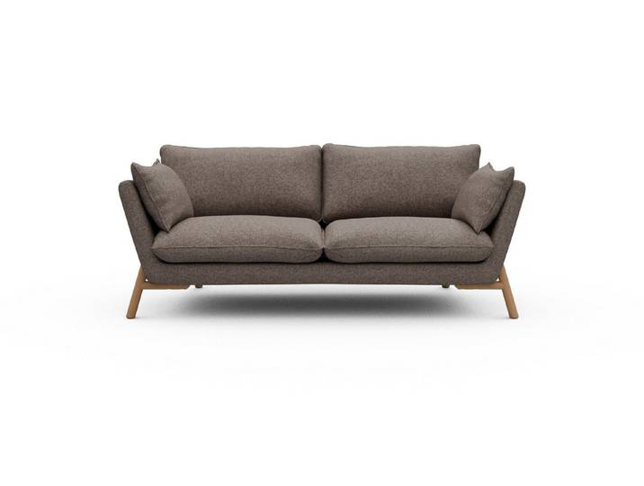 moebelfaktor Sofa Emil 2-Sitzer, schräg gestellte Armlehnen, hoher Rücken