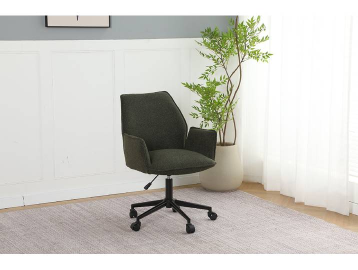 Chaise de bureau pivotante TAOCHI 57 x 85 x 62cm Vert/Vert olive