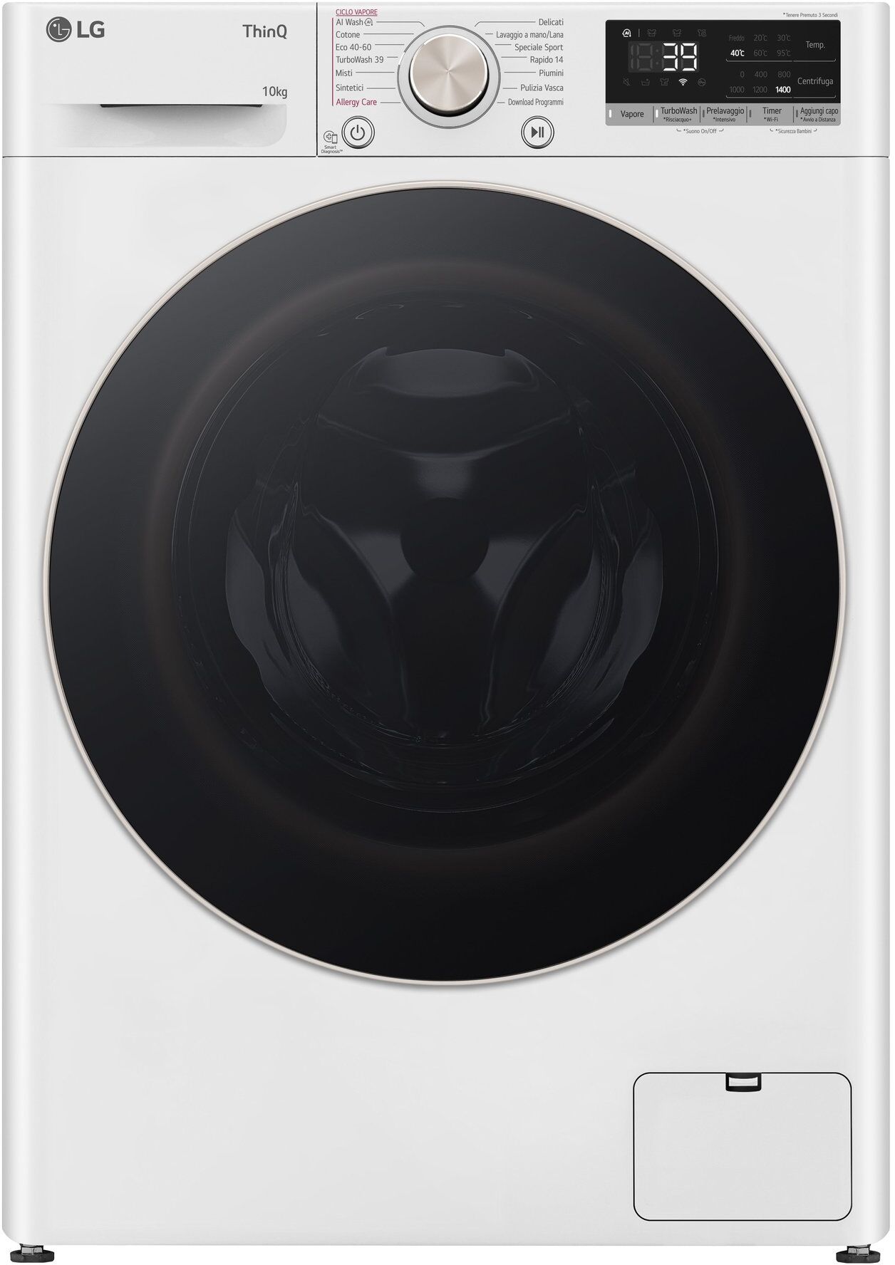 Lavatrice Lg SERIE R7 F4R7010TSWG AI DD White