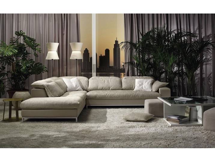 Xlmoebel Ecksofa Modernes Textil-Ecksofa in L-Form für stilvolles Wohnen, Ecksofa, Hergestellt in Europa