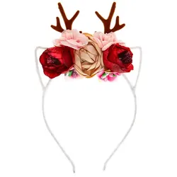 Haarreif "Reh mit Rosen"