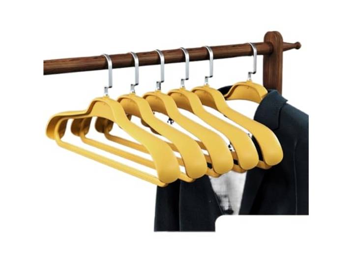 IWENZHKPA Kleiderbügel 10Pcs Retro Breite-Schulter Nicht-Rutsch Kleiderbügel Closet Organizer Für Kleidung Mantel Lagerung Bügel(F)
