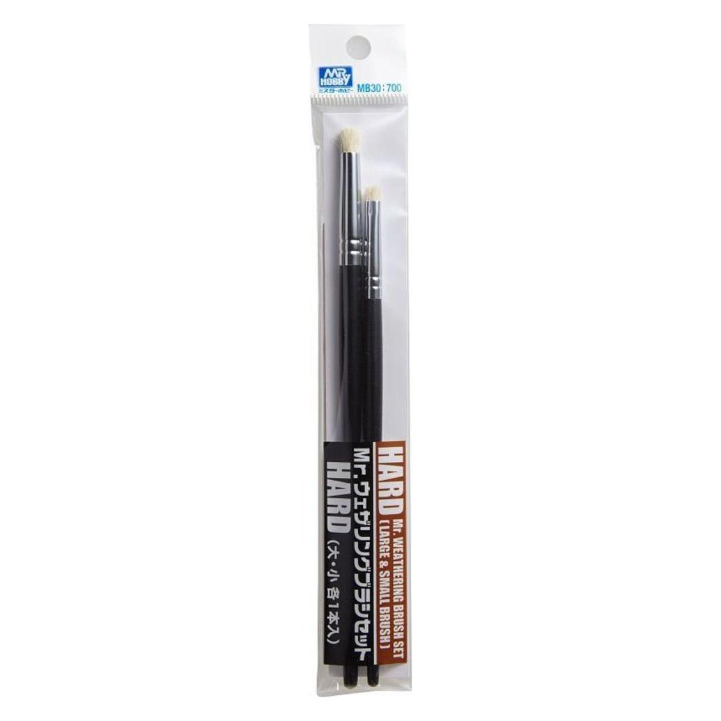 Mr.Hobby Mr Hobby -Gunze Mr. Weathering Brush Set Hard (MB-30)