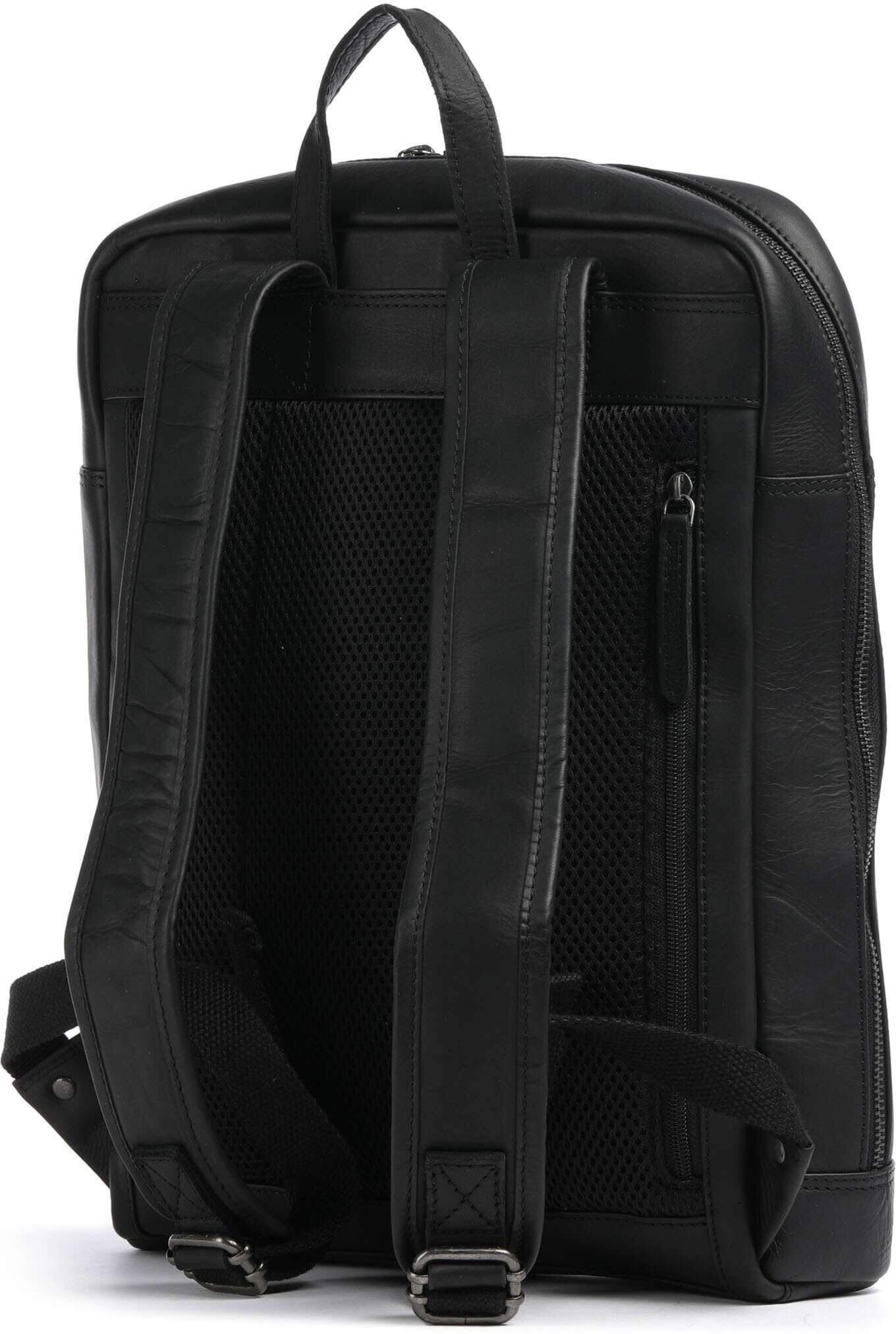 The Chesterfield Brand Wax Pull Up Cow Jasper Rucksack aus Leder, schwarz