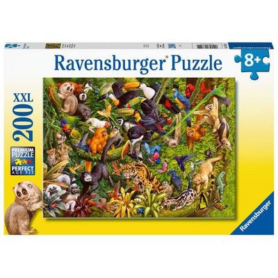 Kinderpuzzle 200 XXL Teile - Bunter Dschungel