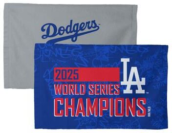 MLB 2025 World Series Championship Los Angeles Dodgers Turn Two 2 Pack Fan Towel - 16x25 inches