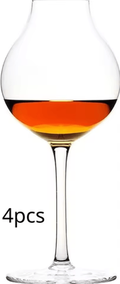 Inspire Curations Professional Blender Whiskey Tasting Glass Crystal Aroma Whisky Goblet For Bartenders 4 Pcs