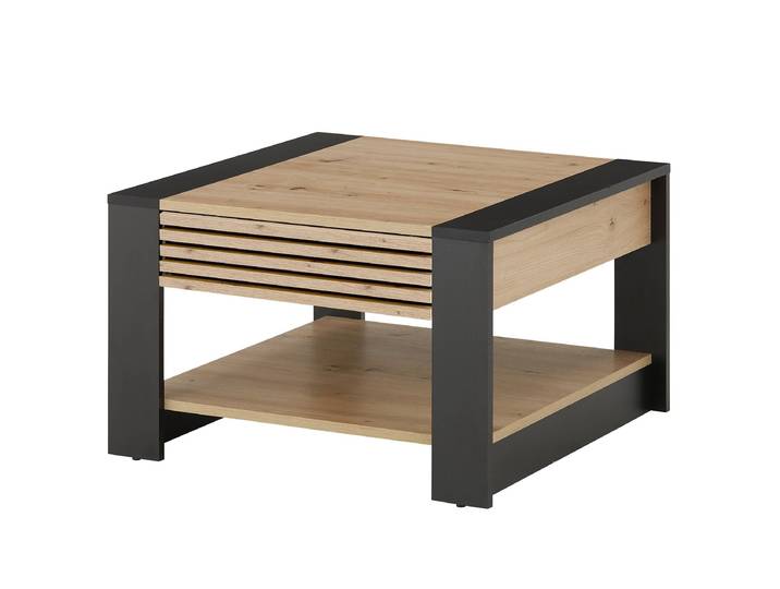 Table basse Krukah type B 70 x 42 x 70cm Marron