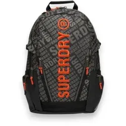 Superdry für Damen. W9110425A Rucksack Tarp AOP Schwarz (OSFA), Lässig, Polyester