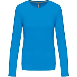 Kariban Damen T-Shirt langarm K383 tropical blue M
