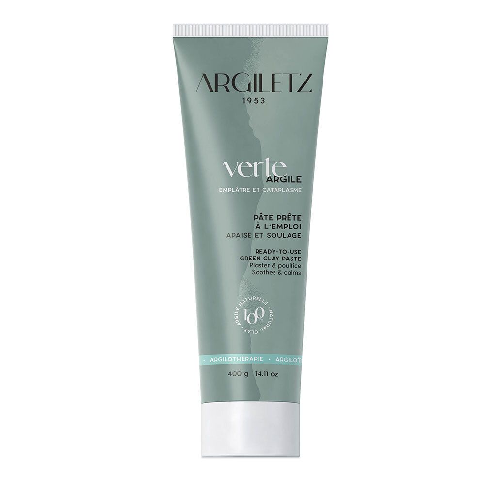 Argiletz Argile Verte Pâte à l'argile verte, prête l'emploi. tube 400 g Gesichtsmaske
