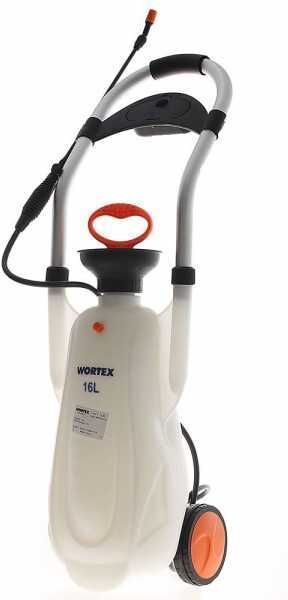 Manuelle Spritzpumpe Wortex T16-M - Pumpe auf Wagen - Tank 16 l