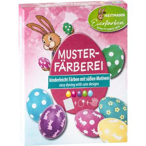 Heitmann-Eierfarben Eierfarben Muster-Färberei, 5 Flüssig-Farben, mit Glanzeffekt