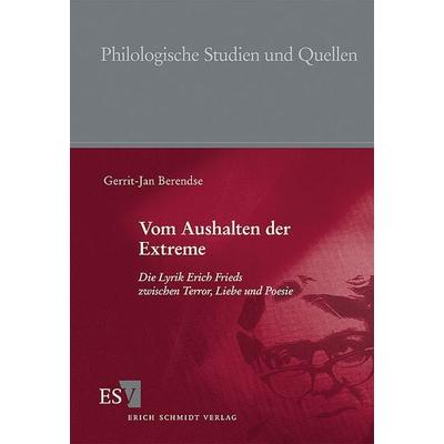 Vom Aushalten der Extreme, Taschenbuch von Gerrit-Jan Berendse, Erich Schmidt Verlag, 978-3-503-12287-5