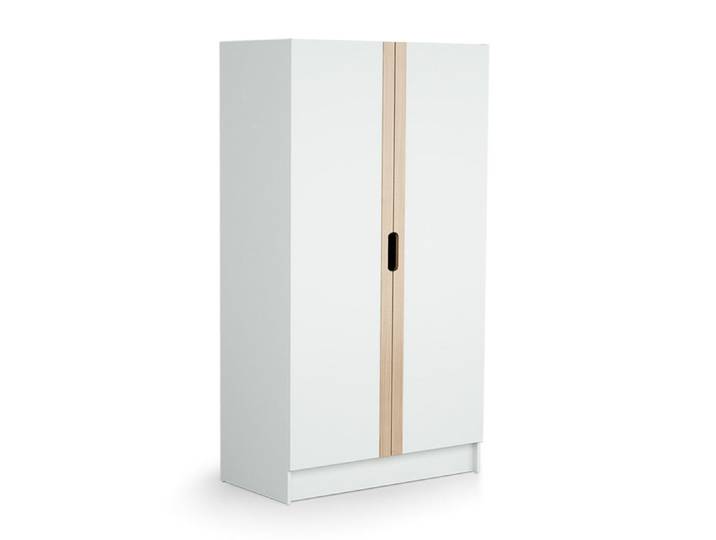 Armoire 2 portes AT4 Carrousel Blanc et hêtre