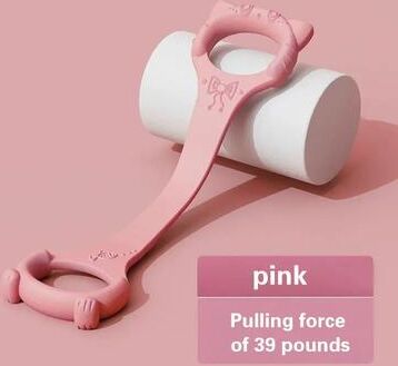 Inspired Living FlexTone Figure 8 Resistance Band Set For Full Body Workout & Therapy pink
