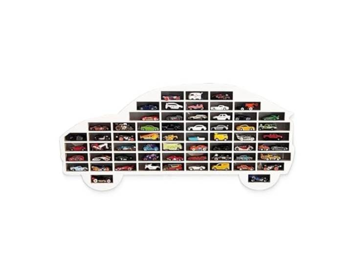 MOLILAND Sammlervitrine Fächer Setzkasten Holz Sammelbox Kinderzimmerdekoration, Kinderzimmerdekoration, Hängende Ablage für Zubehör und Spielzeug