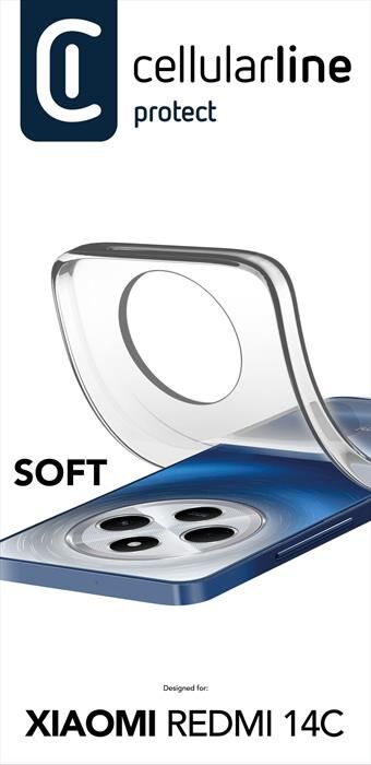 Cellular Line Cover Soft Per Redmi 14c-transparent