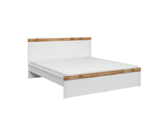 Lit 180x200 Hella Blanc et Bois