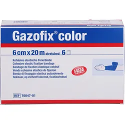 Gazofix Color Kohäsive Fixierbinde Blau 20M X 6cm 6 ST