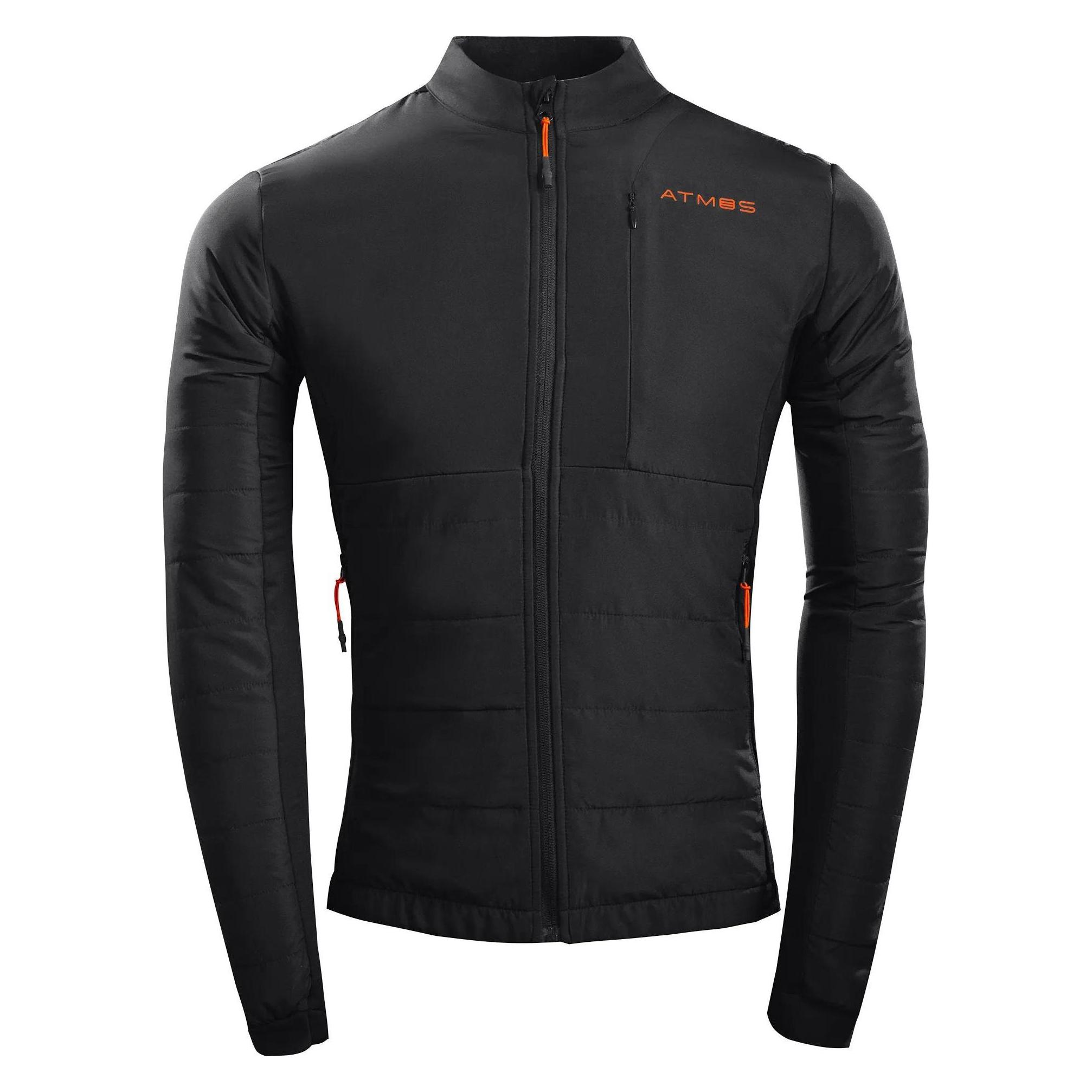 Oxford Atmos Thermo Fleece Fleece-gefütterte Thermo-Mittelschicht unter Motorradjacke, Schwarz, S (Herren, S) (LA252301S)